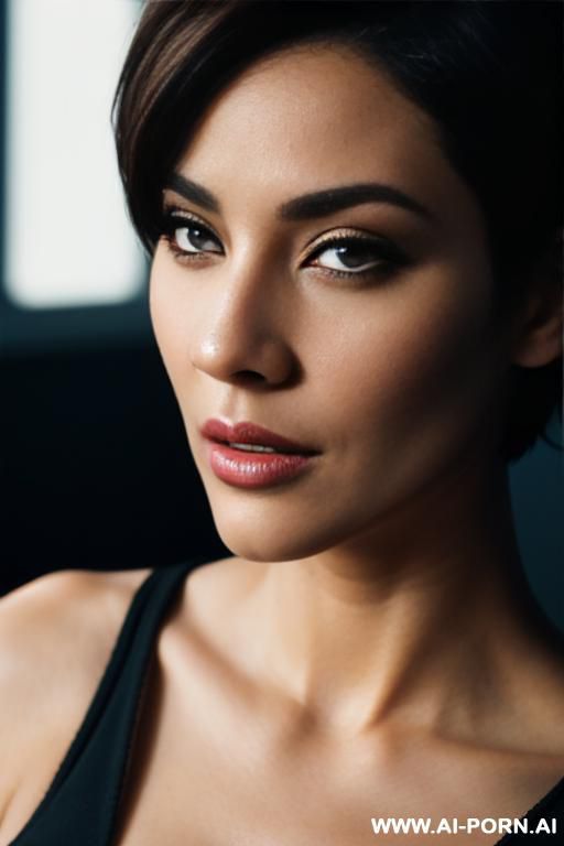 face of la stylez, close up, cinematic, short hair, - #main
