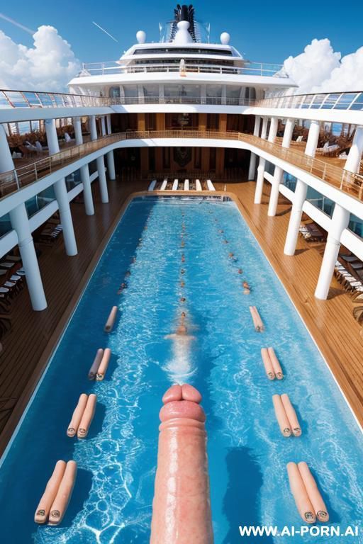 adults only cruise ship pool. lots of men and women fucking, ultra-high resolution, detailed image - #main