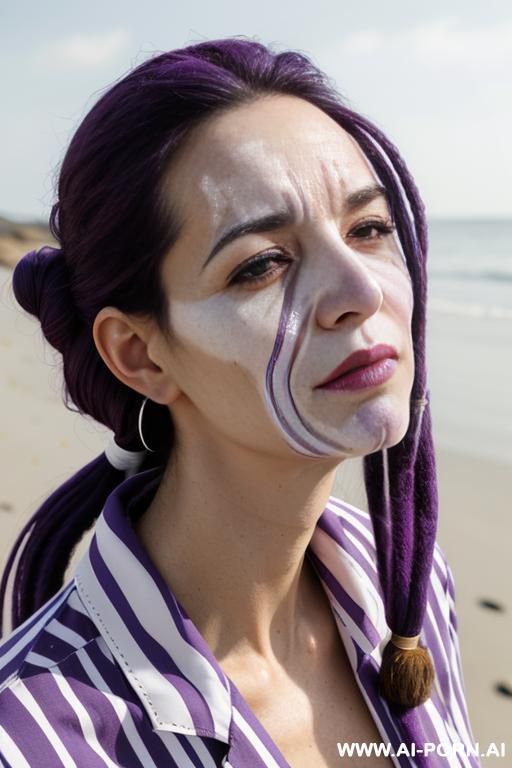 (close up) (cum on her chin) - #main