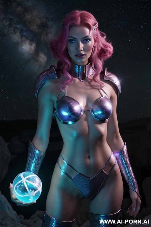 space wizard, looking at viewer, (eye contact), front view, finely detail, majestic view, ultra detailed face, highly detailed skin, highly detailed hands, tall athletic body, ((white colored shiny - #main