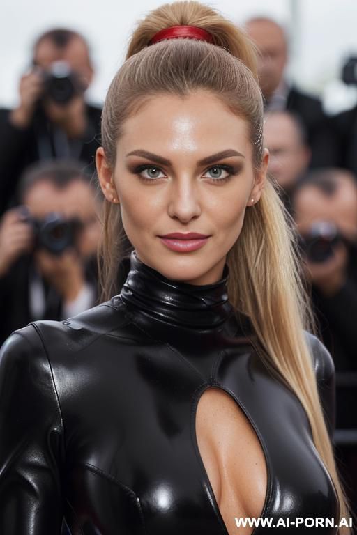 red leather blazer, (((photo realistic))), (((beautiful woman))), (((ultra detailed))), (((best quality))), (((finely detailed))), (((highly detailed face))), (((highly detailed eyes))), (((sexy eyes))), (((best - #main