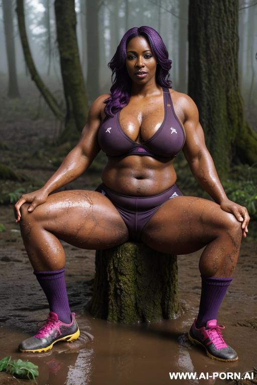 totally naked on the bottom, rugby player , thick strong masculine milf, ((narrow waist)), massive tits, wide hips, strong mascular thighs, thick mascular calf of the legs, big ass, round ass, - #main