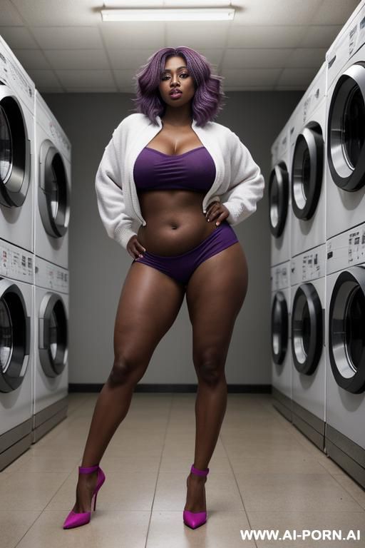 totally naked on the bottom, white jumper on the top, portly arms, ((narrow waist)), massive tits, wide hips, strong mascular thighs, thick mascular calf of the legs, big ass, round ass, - #main