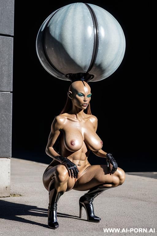 black high heels, (((full body))), (((totally naked))) - #main