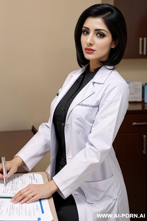 (iranian female docter) (gy style on the table) - #main