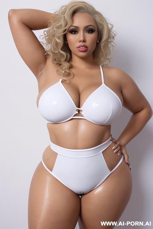 ((((pluz size model)))) ,swimming one pieces sexy ,normal arms, ((narrow waist)), saggy tits, ((wide hips)), ((((thick thighs)))) view full body from head to feet. swim suit. - #main