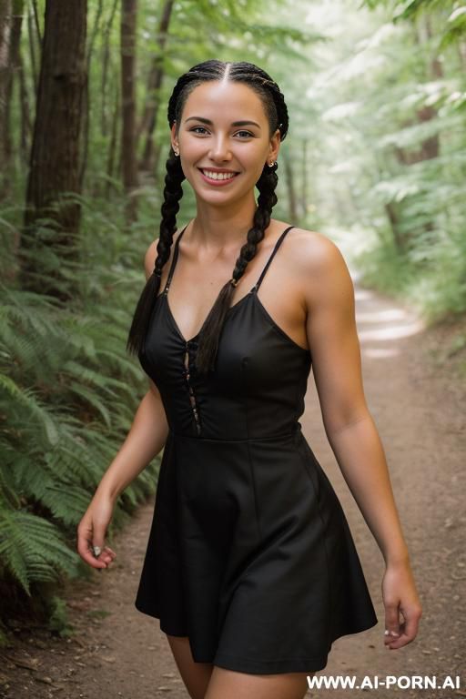 (short black dress) (hiking) - #main