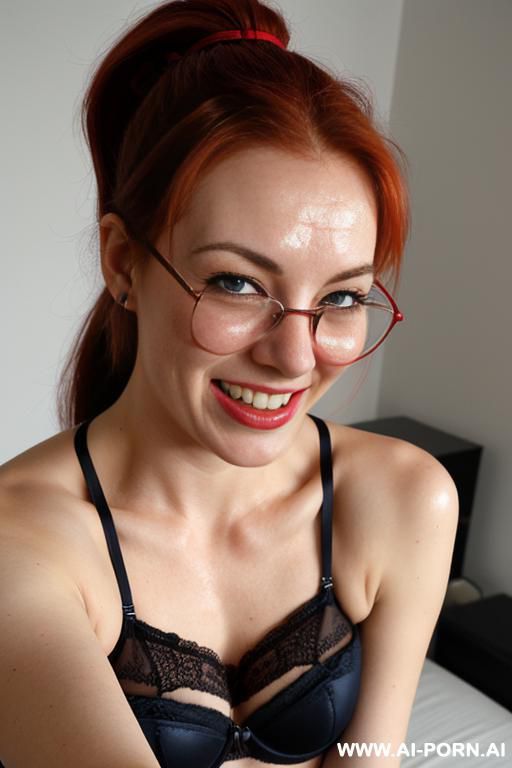 kneeling looking at the camera, with lots of cum covering her face, cum on her cheeks and cum dripping onto her breasts, she is masturbating and fingering her pussy and squeezing her breasts - #main
