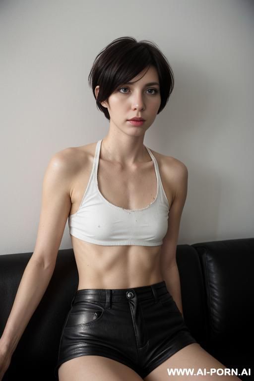 short hair woman cumface - #main