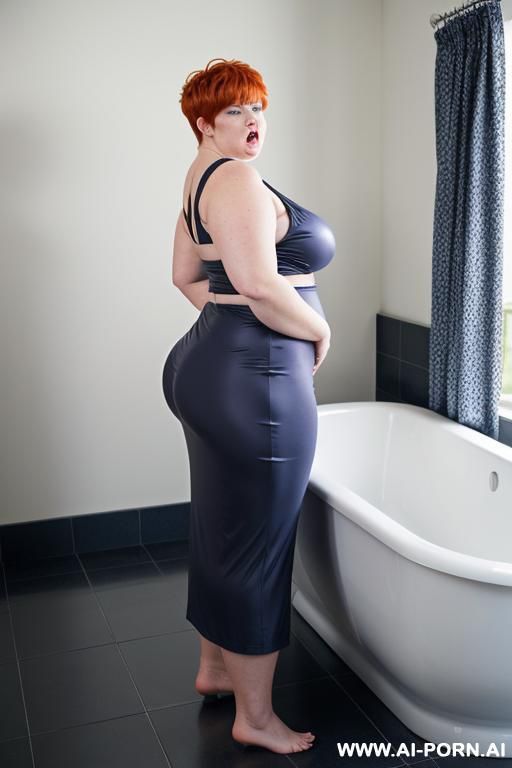 very fat bbw, huge ass, huge belly, huge arms, bbw face, wide open mouth - #main