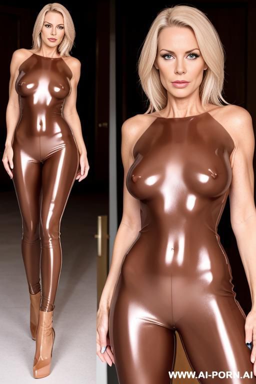 full body view simone holtznagel topless latex strip full open front short - #main