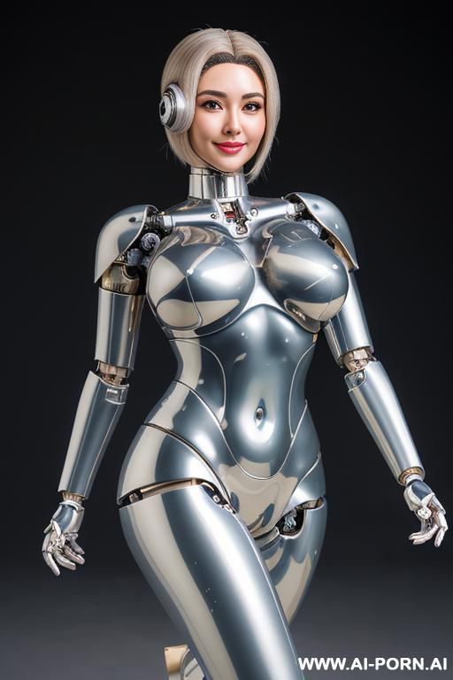 ((wonderful ultra realistic robotic very beautiful hd quality to very detailed image to complete very manga robotic doll body, beautiful cyborg mecha trasformers male )),(( artificial big boobs))(( - #main