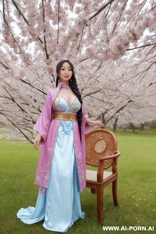 chinese princess, lace pleated skirts, chinese clothes, traditional clothes, chinese old version, old china outfit, short skirts, light blue through clothes, , lift skirt - #main