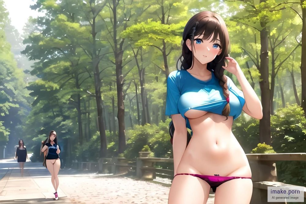 Single Girl, Standing, Teen 18+, Normal body, Brunette, Blue... - #main