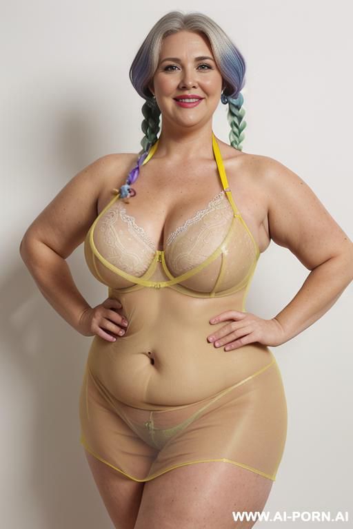 bbw old ladies gilf beautiful face, beautiful eyes, ((beautiful full lips)), , ((full thick volumptious her waist))), ((huge thick fat nipples)), full frontal body view from head to knees, ((direct - #main