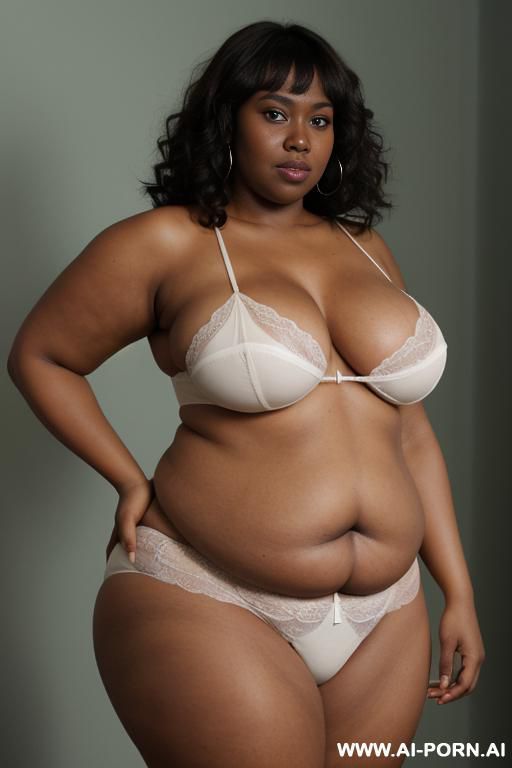 droppy saggy veiny tits with large nipples, arms behind her head, fat arms, fat belly, large hips, wide open mouth - #main