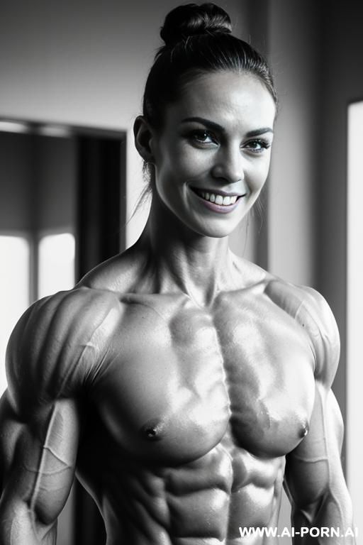 ((nude smiling very muscular short fbb woman k. knightley with rockhard pecs)), (((nude))), ((naked)), (((very white skin with muscle veins))), ((extreme sculpted abs)), ((nude very muscular pecs)), - #main