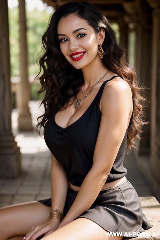 curly hair, natural boobs, teacher, african asian caucasian white - #main