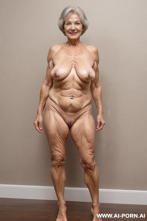 matured old gilf, wrinkles, wrinkled skin, aging marks, naked, short hair, full body, posing standing, feet, natural body, elry, matured old gilf, wrinkled skin, standing up, sexy grandma - #main