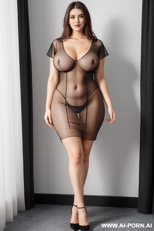 big thighs. in a transparent dress. tall. - #main