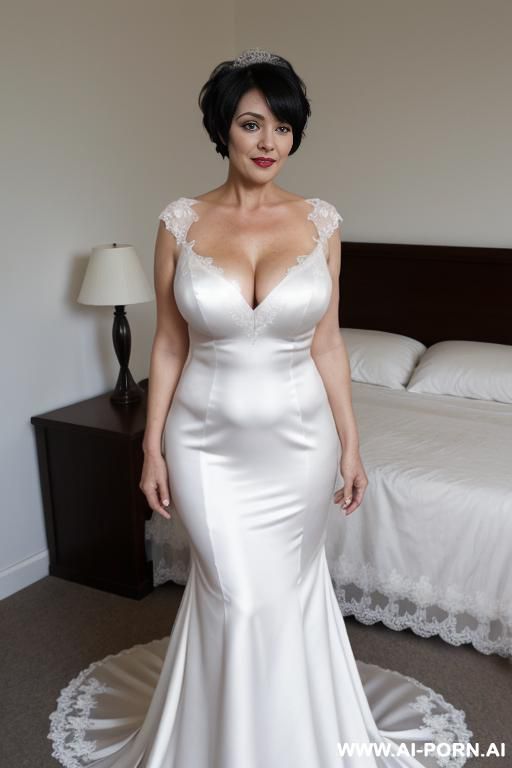 (bridal gown) (open front) (showing tits) - #main