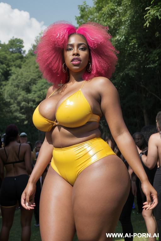 (((shiny pink red yellow color outfit))), extremely long droopy massive boobs hanging stretched very long way, droopy long breasts, sexy ultrarealistic, longest stretched chest hanging sagging long way - #main