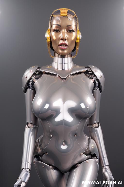 ((wonderful ultra hing realistic detailed hing robot very beautiful k quality to very detailed image to complete very robotic sex-fembot woman complete only hing meccanical body, beautiful cyborg - #main