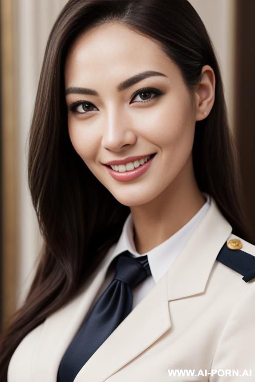 realistic, masterpiece, k, hyper-realistic, detailed, skin, woman, , uniform smile, looking at viewer, - #main