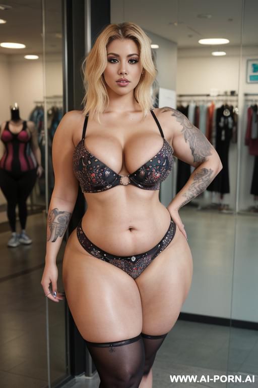 ((((a curvy plus size woman )))),(( full view)). standing she is looking over her shoulder at the camera, wearing a shiny dress that accentuate her (((full hips and round ass - #main