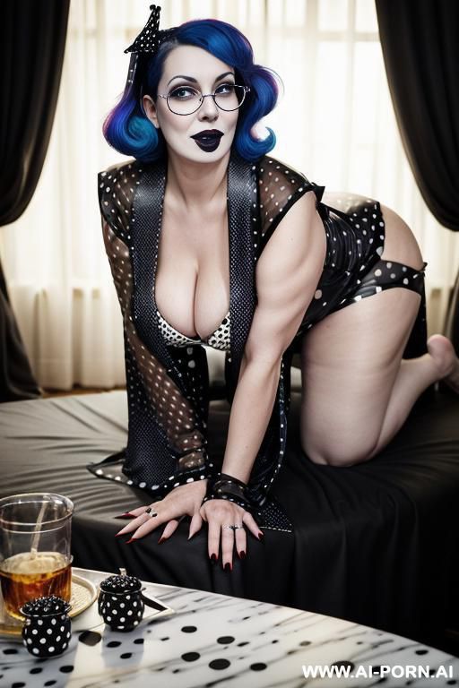 ugly, wrinkles, old. silver satin robe. opening with hands. - #main