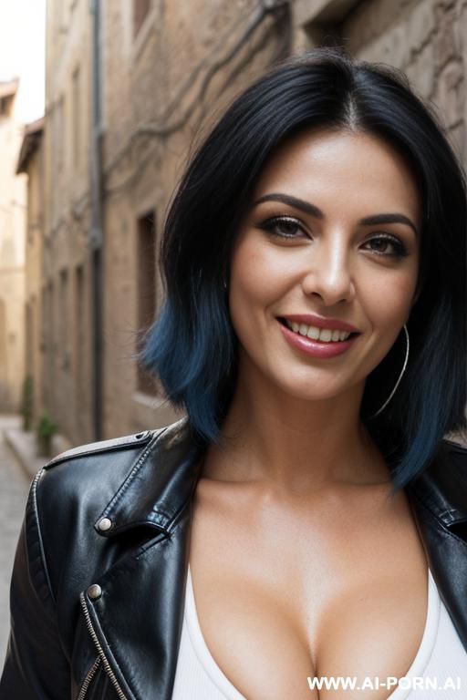 sexy milf (keep face) ((kissing)) (high woman kisses with short guy in a spicy way) (perfect model face) bright eyes, alluring smile, beautiful detailed face, perfect firm boobs ((man hug and kisses high woman)) (closeup face) - #main