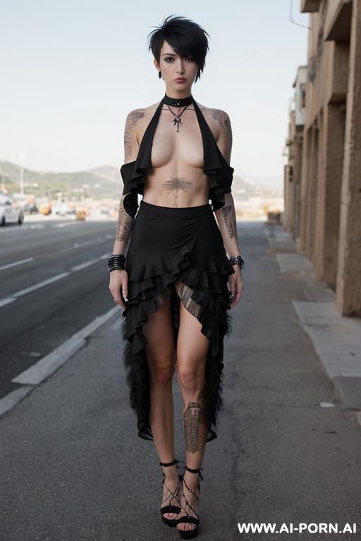 superskinny ,reduced chest, narrow chin, narrow back, bitty breast, choker bdsm, tinny, plane, tight forehead, nose, narrow lips, roundedy head, disheveled, wrinkled face, slanted eye, slender, - #main