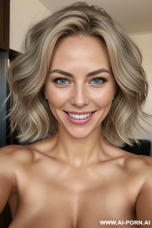 gorgeous busty blonde with grey eyes. she is short, tanned and . nude. - #main
