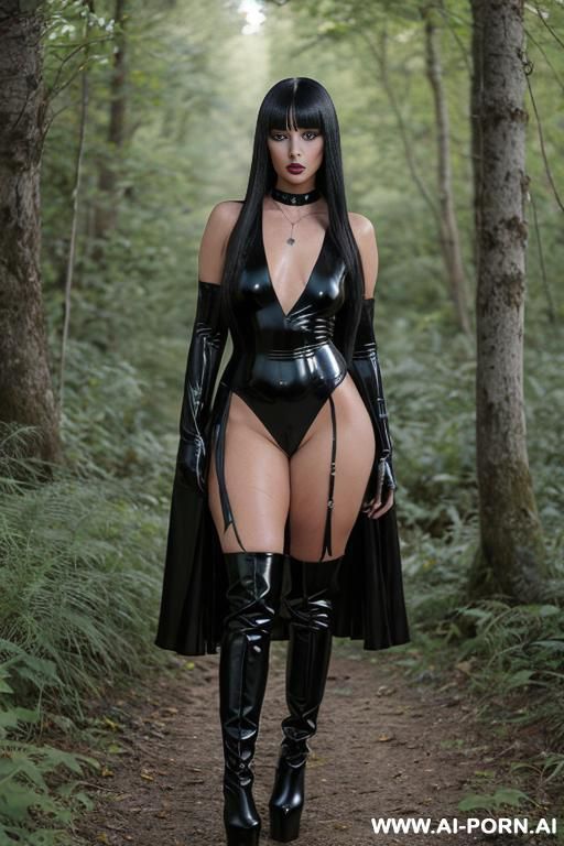 female long bangs natural bright hairs long straight dense flowing fluffy hairstylebig blue eyes goth makeup darkeyeline big lips black lipstick wet shiny lips silver choker pornstar busty big ass - #main