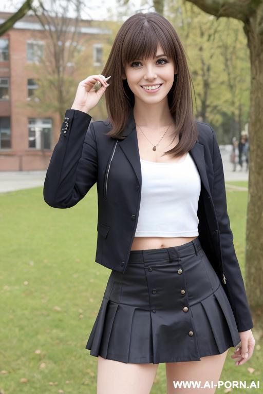 sexy pose, crop top, show tits ,full body view - #main