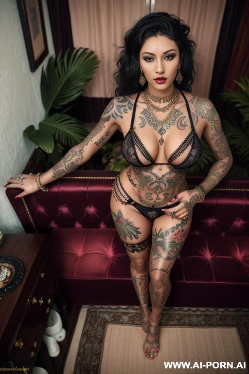 indian chest and wear a long chain - #main