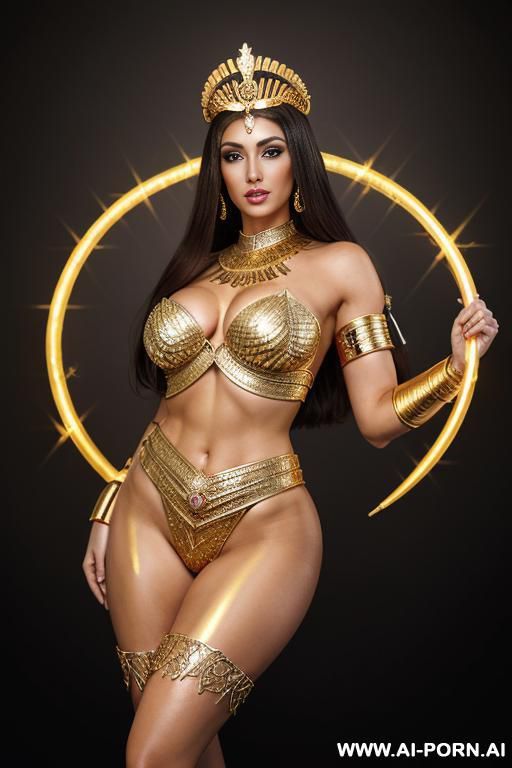 ((great goddess athena)) (frontal view) perfect strong muskular body (perfect hourglass figure), perfect round butt, wide hips, thigh gap, amazing thick thighs, fit abs, (perfect firm boobs), beautiful - #main