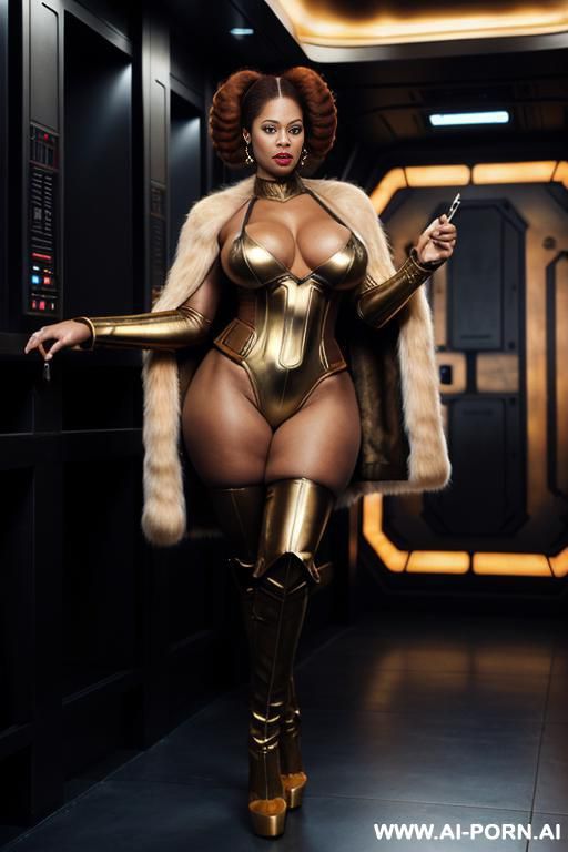 light skinned black woman, african american, plus size, wears red lingerie - #main