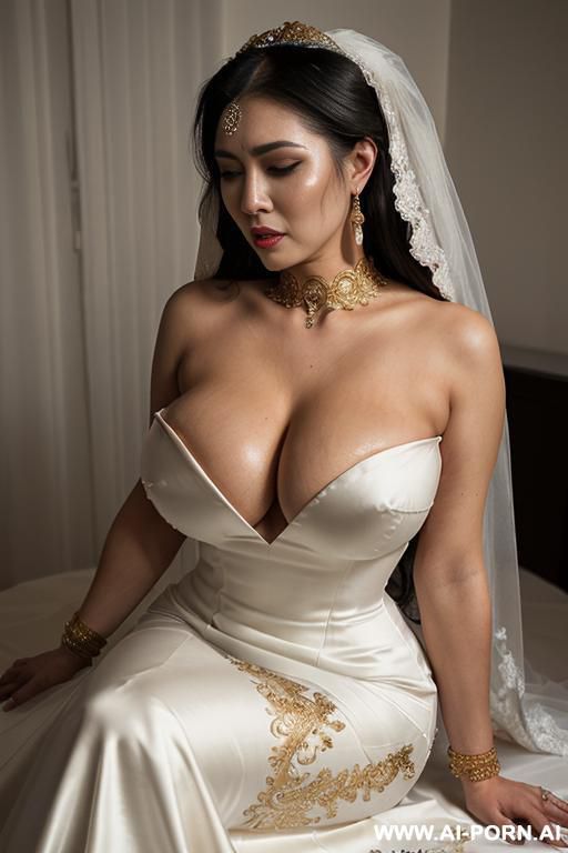 stand up, (((( humongous saggy boobs)))), topless, side swept hair, show pussy, (long messy hair), moist skin, three-quarter front view, (((thighs apart))), (((pussy visible))), three-quarter side view, - #main