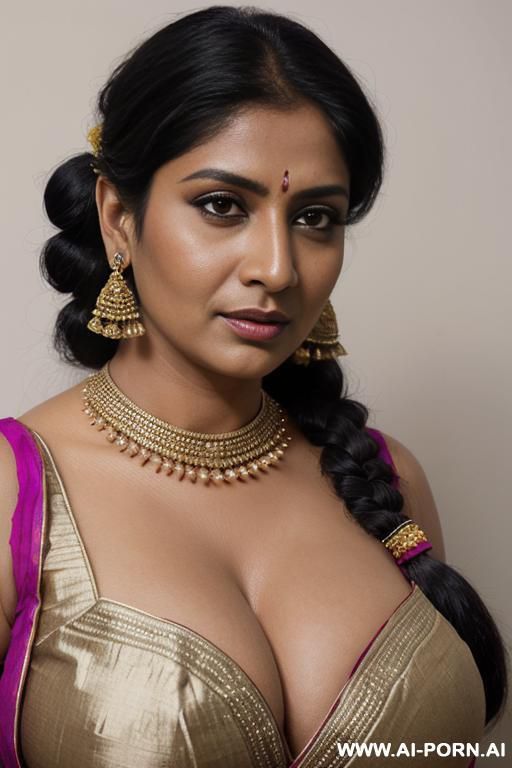 indian woman, busty, gigantic boobs, huge tits, sexy sari top, cleavage - #main