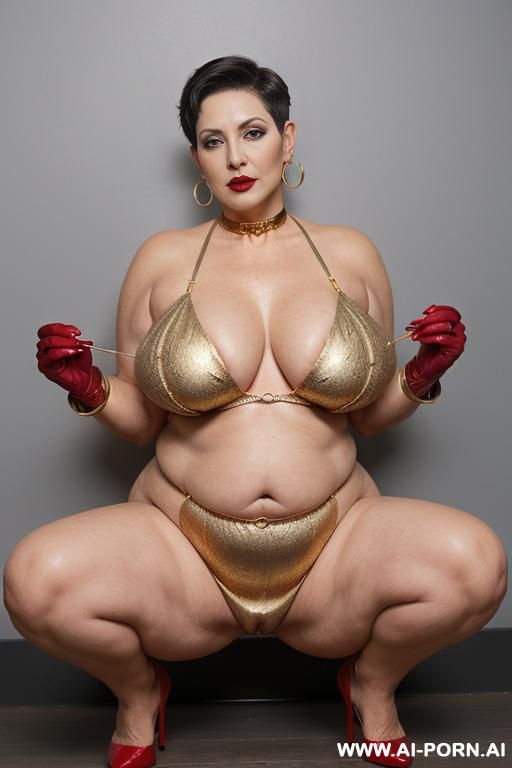 ((( 0 year old grandma with bbw body))), (( huge saggy tits no bra )) ,(( huge longboobs)) (( hanging tits, thick thighs and wide hips, )) ,(( a lot of gold elery and gold earings)), - #main