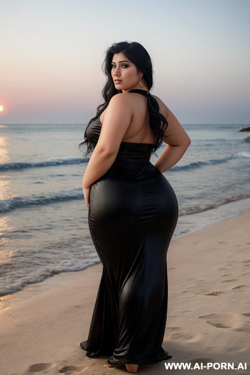 pretty face chubby naked big hips full body view oiled - #main