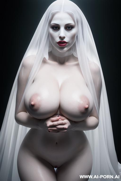 ((big breasts)) ((enlarged breasts)) ((oversized breasts)) naked ghost sexy hot ghost lady glow dense fog mysterious long transparent robe glossy skin white skin sexy hot erotic (full round big - #main