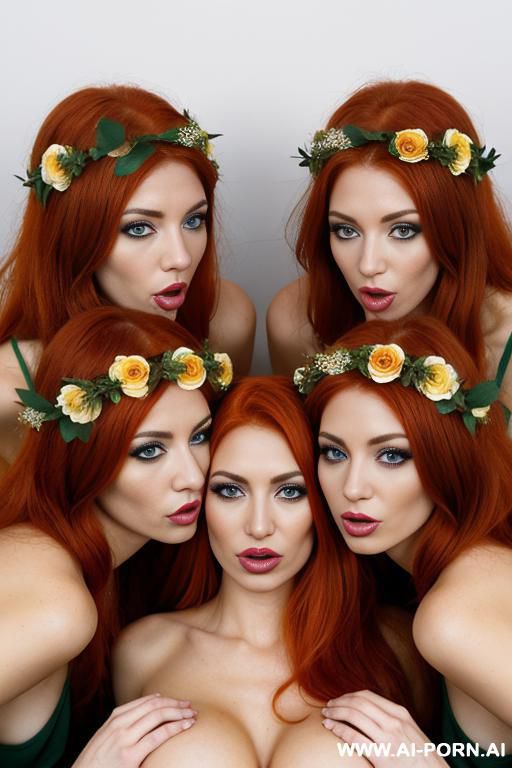 twins 2 men and twins 1 woman fuck, perverse, beautiful, fucking, extremely hairy pussy, flower head wreath, group orgy, fucking, big nose, seductive, sexy pose, t-shirt, kissing, fucking, threesome, orgy, - #main