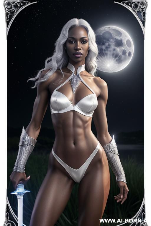 (front view), (looking at the viewer), (standing at front), (detailed face), (detailed body), (detailed hands), (detailed skin), sword dancer drow, (drow dark skin), well-toned slender atletic figure, - #main
