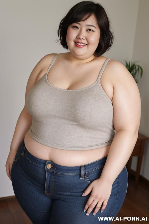 asian woman , rotund body, huge, supermodel, pear shaped, long hair, huge legs, massive hips, eye contact，no clothes，sex - #main