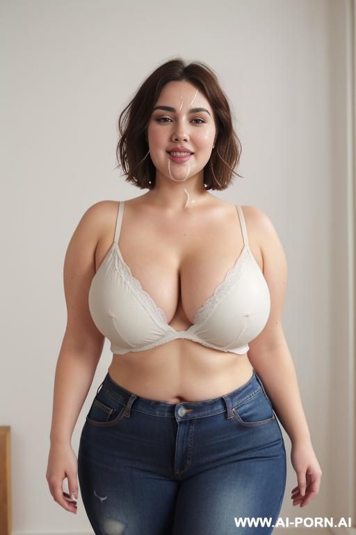 black woman, rotund body, huge, supermodel, pear shaped, long hair, huge legs, massive hips, high rise jeans, eye contact - #main