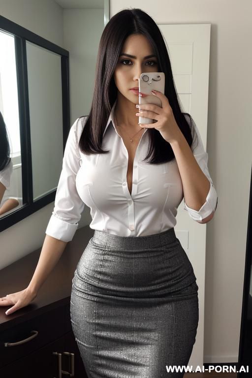 ((business shirt)), pencil skirt, ((highly detailed face)) - #main