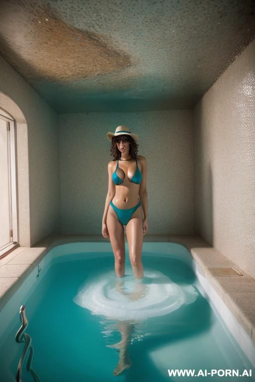 2 femmes roumaine en maillot de bain sexy dans un sous-sol - #main