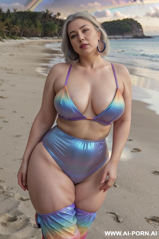 tight top, extremely pretty, full lips, button nose, hoop earrings, busty round boobs, hourglass figure, tight waist, big bubble butt. bending over showing white nylon panties. - #main